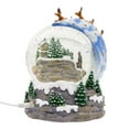 thumbnail image 3 of Kurt S. Adler Battery-Operated Musical Santa and SLED Waterglobe Water Globes, 120MM, Multi-Colored, 3 of 7
