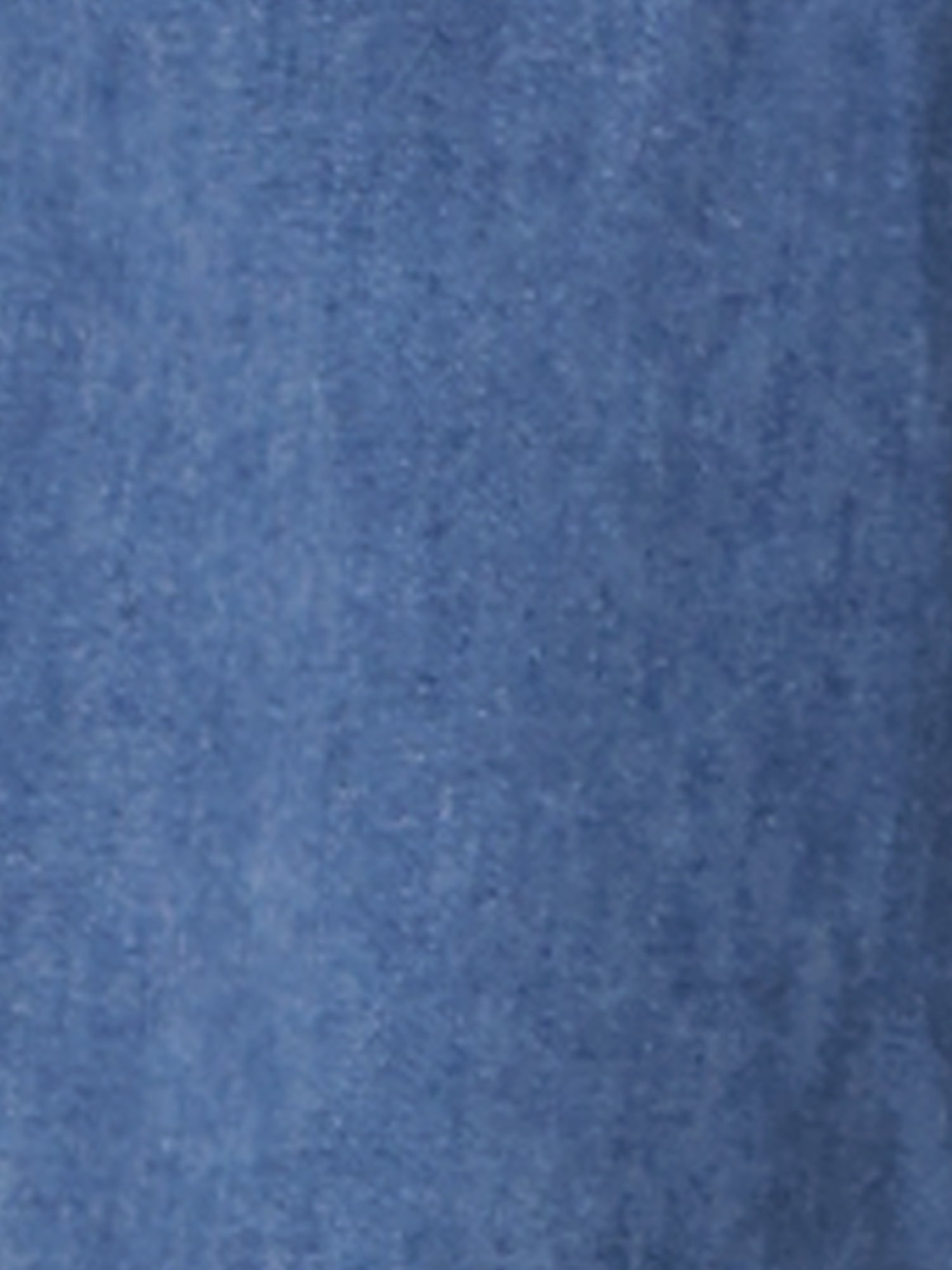 DARING DIVA Denim Collared Short Sleeve A-Line Midi Dress S Blue