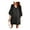 Dot Black, variant on Women Summer T-Shirts Dress V Neck Casual Loose Mini Swing Shift Dresses, S Black