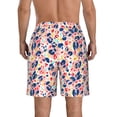 thumbnail image 3 of KLL Abstract Leopard Print Men's Casual Summer Beach Shorts Hawaiian Shorts with Pockets-X-Large, 3 of 5