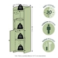 thumbnail image 3 of Furinno FULDA 5-Tier Narrow AdJUSTable Shelves Bathroom Cabinet White, 3 of 6