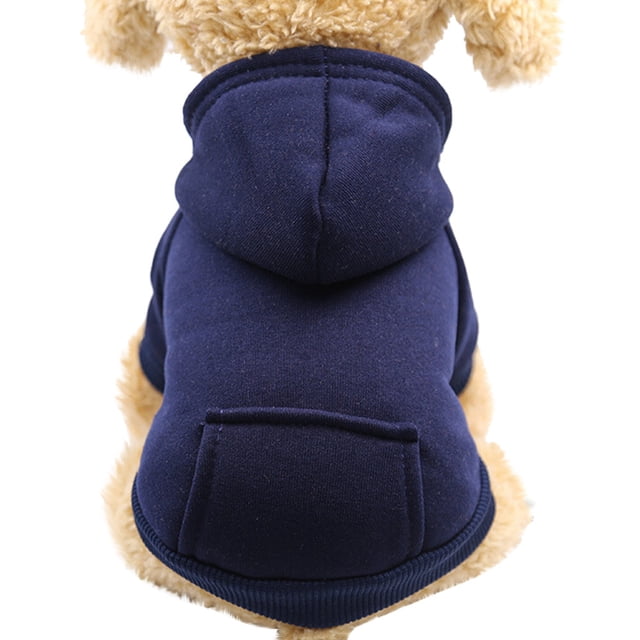 Polyester Hoodied Dog Sweatshirt - Fashionable Design, Warm & Easy Clean - Pet Clothing for Small Dogs