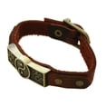 thumbnail image 5 of Studded Yin Yang Leather Essential Oil Bracelet- Unisex Men/Women, 5 of 5