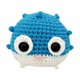 thumbnail image 1 of Kit de crochet de animales para hacer muñecos inflables. Kit de crochet para hacer muñecos inflables. Manualidades de costura hechas a mano. Azul, 1 of 9