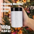 thumbnail image 2 of Glitter Estanoite Iridiscente Grueso 160 g Blanco, 2 of 7