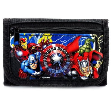 Avengers Black Trifold Wallet
