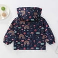 thumbnail image 6 of HOMADLES Toddler Boys Jacket Windbreaker Lightweight Casual Outdoor Sports Fall Spring Zip Windbreaker Jacket A Navy 5 T, 6 of 9
