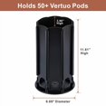 thumbnail image 4 of fafa-Rice Rat VertuoLine Coffee Pod Carousel Holder (40+ Pods, Black Metal & Rubber, 360° Rotate, Space Saving), 4 of 4