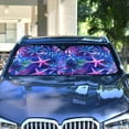thumbnail image 4 of Yayeee Car Windshield Sun Shade Universal Fit Front Visor Protector, Neon Pink Starfish, 4 of 8