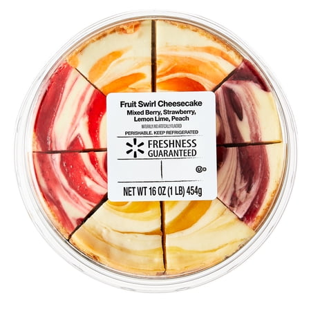 Freshness Guaranteed Fruit Swirl Variety Cheesecake, 6" 16 oz., 8 Slices, Refrigerated