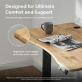 thumbnail image 3 of mopio Sterling Electric Standing Desk, Computer Desk, Home Office Desks Table Top Only (53" Oak), 3 of 15