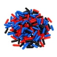 thumbnail image 4 of Unique Bargains 180pcs Rubber End Caps 3.5mm(1/8') ID Vinyl PVC Round Tube Bolt Cap Cover Screw Thread Protector, Black Red Blue, 4 of 5