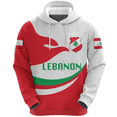 thumbnail image 5 of Sudadera con capucha con estampado de la bandera del Líbano y el mapa, emblema nacional, Cedrus Deodara, ropa informal para hombre y mujer, 5 of 5
