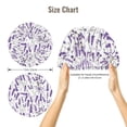 thumbnail image 5 of Kdxio Lavender Flowers Pattern Satin Bonnet Silk Bonnet Hair Bonnet for Sleeping Hair Bonnets for Women Curly Natural Hair, 5 of 6