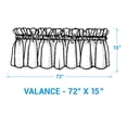 thumbnail image 4 of Park Designs Red Sturbridge Heart Embroidered Point Valance, 4 of 6