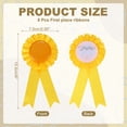 thumbnail image 2 of Uxcell Blank Award Ribbon 1st Place Ribbon Winner Prize Medal Recognition Participation Ribbons for Competition Event Yellow, 2 of 7
