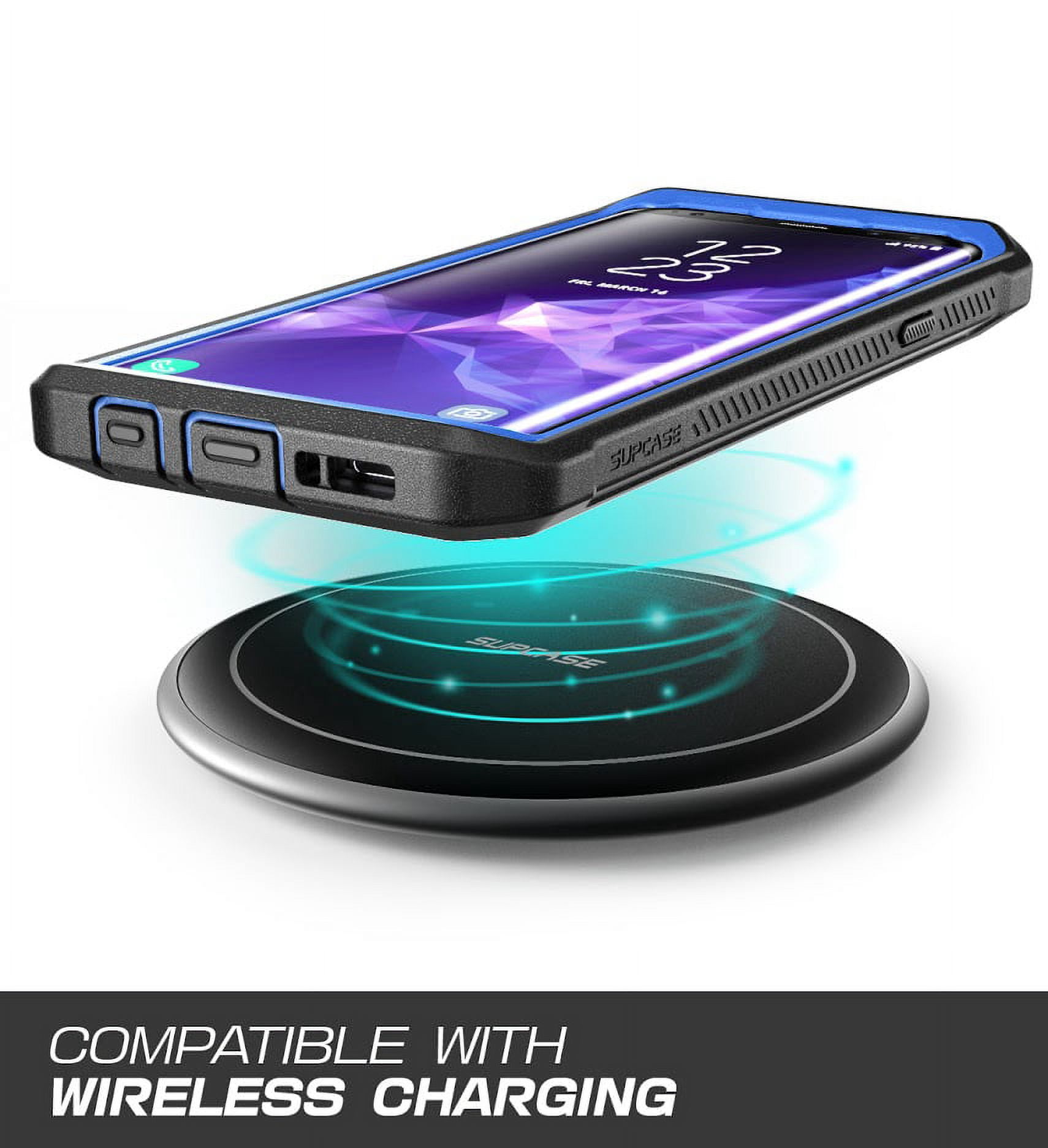 SUPCASE Unicorn Beetle Pro Series Case Designed for Samsung Galaxy S9+ Plus, with Built-in Screen Protector Full-Body Rugged Holster Case for Galaxy S9+ Plus (2018 Release) (DarkBlue)