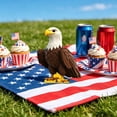 thumbnail image 5 of Nkmbld 4th of July Table Decorations Patriotic Eagle Figurine Tiered Tray Decor for Independence Day Tabletop Centerpieces Home Kitchen Office Desk Shelf, 5 of 8