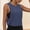 Blue, variant on Flowy Open Side Stripes Tank Tops for Women - Workout Gym Yoga Running Athletic Loose Cropped Sleeveless Shirts