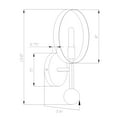 thumbnail image 3 of Monocle 1-Light Black and Gold ADA Compliant Wall Sconce - Black and Gold, 3 of 3