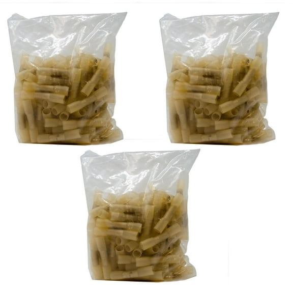 Wet Sounds 3 Case Pack of WW-HSBUTT100-YEL, Yellow 12/10 Gauge Heat Shrink Butt Connector 100/pack-300 connectors total