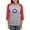 Heather/Red, variant on CafePress - Greek Mati Evil Eye 4 Women's Baseball T Shirt - Womens Baseball Tee
