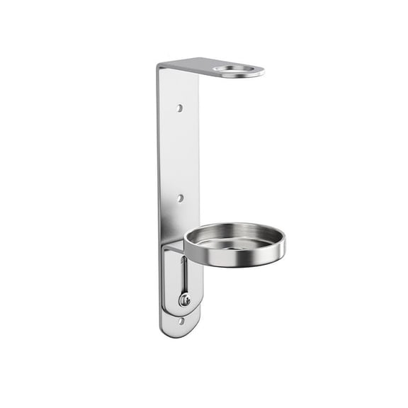 Wall Mounted Stainless Steel Soap Dispenser Holder Bracket for Bathroom Kitchen Adhesive or Screw Mount