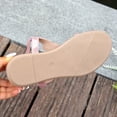 thumbnail image 4 of Lovskoo Bohemian Ethnic Rhinestone Flat Sandals for Women Elastic Back Strap Roman Open Toe Summer Casual Dressy Shoes, 4 of 9