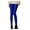 Blue, variant on Women Leggings Elastic Cropped Trousers Slimming Candy Color Fluorescent Leggings