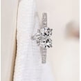 thumbnail image 3 of 14K white Gold Plated 2Ct heart cut Lab-Created Diamond Women Wedding Ring, 3 of 4