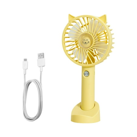 

amousa Handheld Small Fan Portable Lanyard Mini Desktop Student USB Charging Fan
