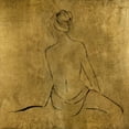 thumbnail image 2 of Swatland, Sally 12x12 White Modern Wood Framed Museum Art Print Titled - Golden Bather II, 2 of 4