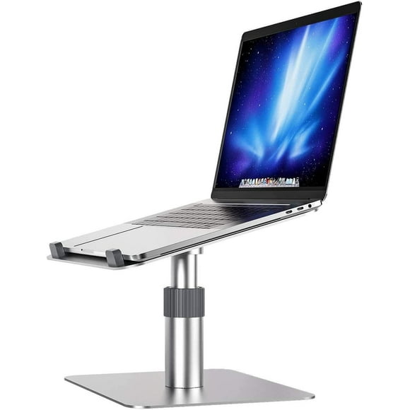 Aluminum Laptop Stand, Height Adjustable 360° Rotatable, Laptop Riser Compatible with Notebook(10-16inch) Including MacBook Pro/Air Surface Lenovo HP ASUS Acer Dell MSI