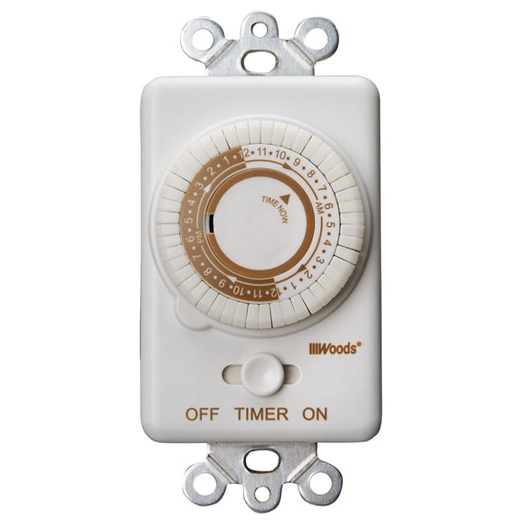 Woods 59745WD In-Wall 24-Hour Mechanical Timer