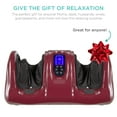 thumbnail image 5 of Best Choice Products Therapeutic Kneading & Rolling Shiatsu Foot Massager w/ High Intensity Rollers, Remote - Burgundy, 5 of 7