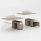 thumbnail image 5 of Desktop Study Modern Office Desk Corner Writing Console Drafting Stand Office Desk Meeting Scrivania Legno Office Furniture HDH My Lux Decor Round, 5 of 8