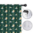 thumbnail image 4 of Blackout Kids Curtains,Green Sun Moon Cloud Pattern Childrens Insulated Curtains Set Of 2,Bedroom Essentials,Toddler Room Decor 42x54in(106x137cm), 4 of 5