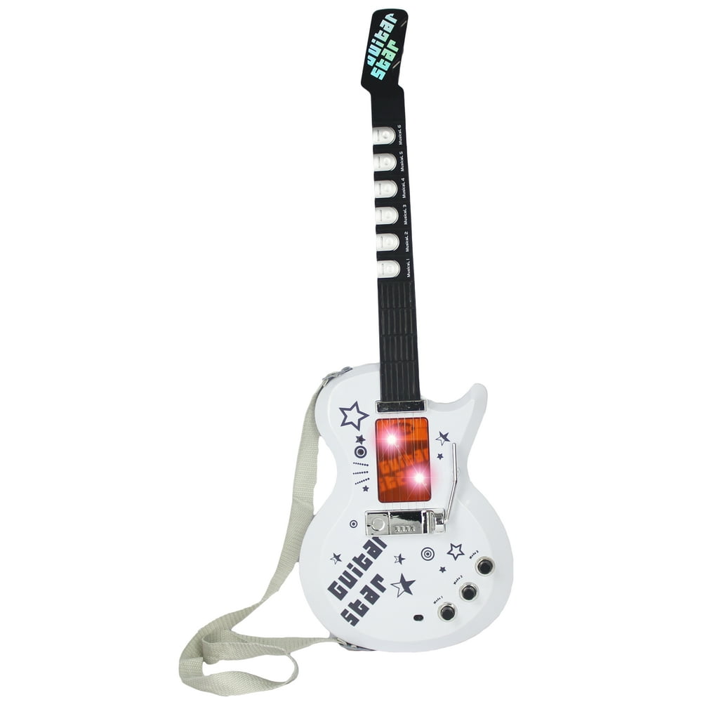 White Light Up Battery Operated MultiMode Toy Educational Musical