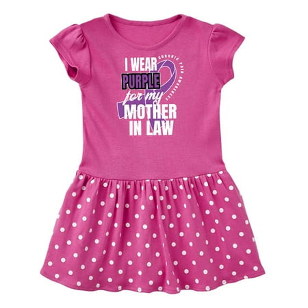 

Inktastic Chronic Pain I Wear Purple For My Mother in Law Gift Baby Girl Dress