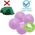 thumbnail image 3 of Lot de 6 Boules de Lavage pour Lessive, Boules pour Vêtements Secs Réutilisables, Boules pour Sécheuse Moelleuses et Antistatiques, Assouplissant Anti-Emmêlement pour Machine à Laver (Violet), 3 of 8