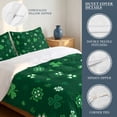thumbnail image 6 of Queen Size 3 Pieces Duvet Cover Sets Farmhouse Green Shamrock Bedding Set,Microfiber Soft Comforter Cover with Pillow Shams,Luxury Quilt Covers for Bedroom Decor Saint Patrick's Day Style, 6 of 9