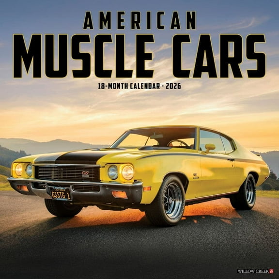 American Muscle Cars 12" x 12" 2026 Wall Calendar [9781549249822]