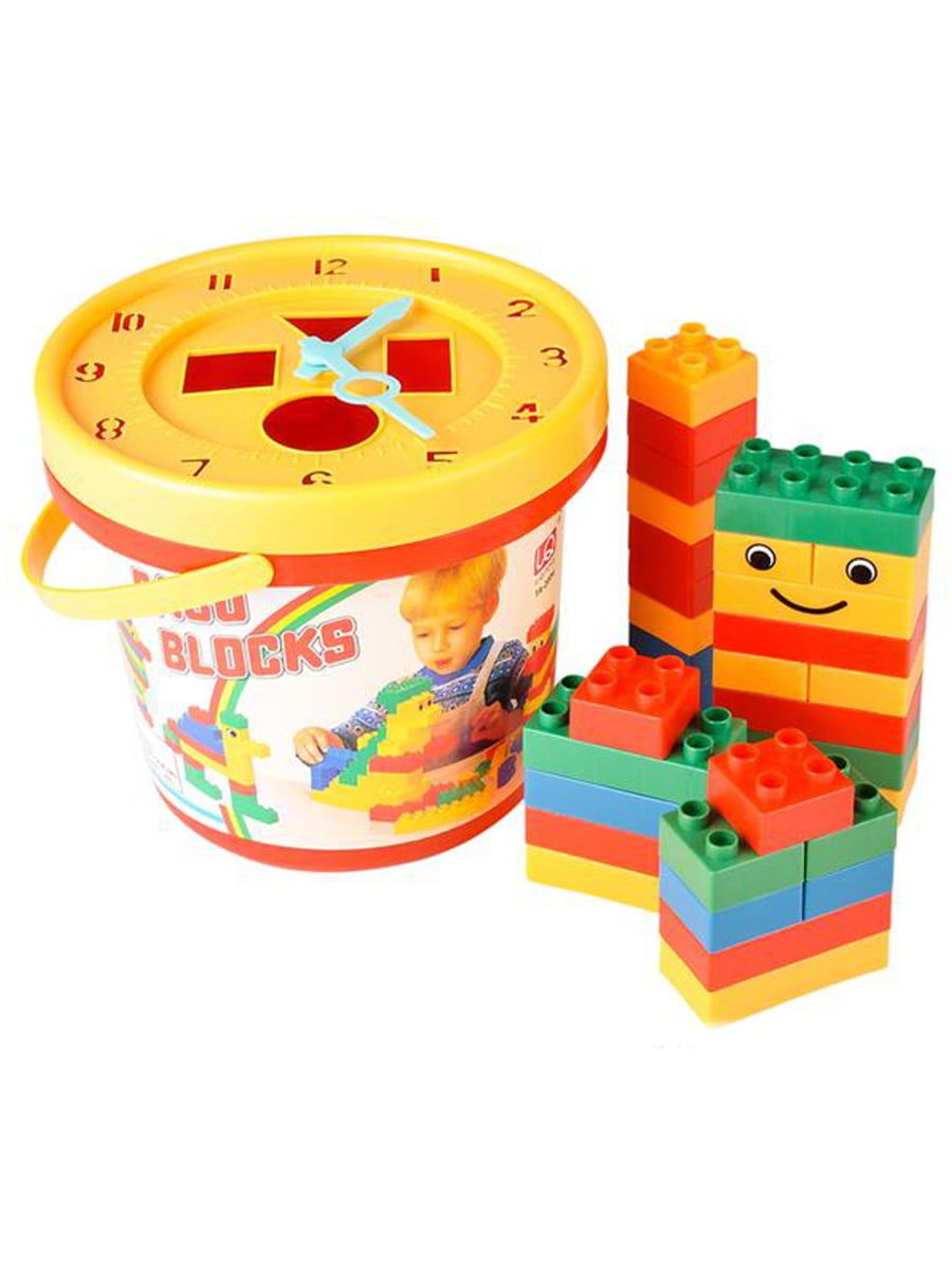 Rhode Island Novelty 30pc Bucket Building Playset Creative Big Brick