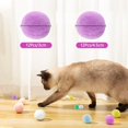 thumbnail image 4 of 12 Uds. Juguete de peluche para gatos, pompones suaves de primera calidad para gatos, juguete interactivo para gatos, pelota para mascotas resistente a masticar para morder, desviar, masticar esquí esquí Gafas de esquí, 4 of 5