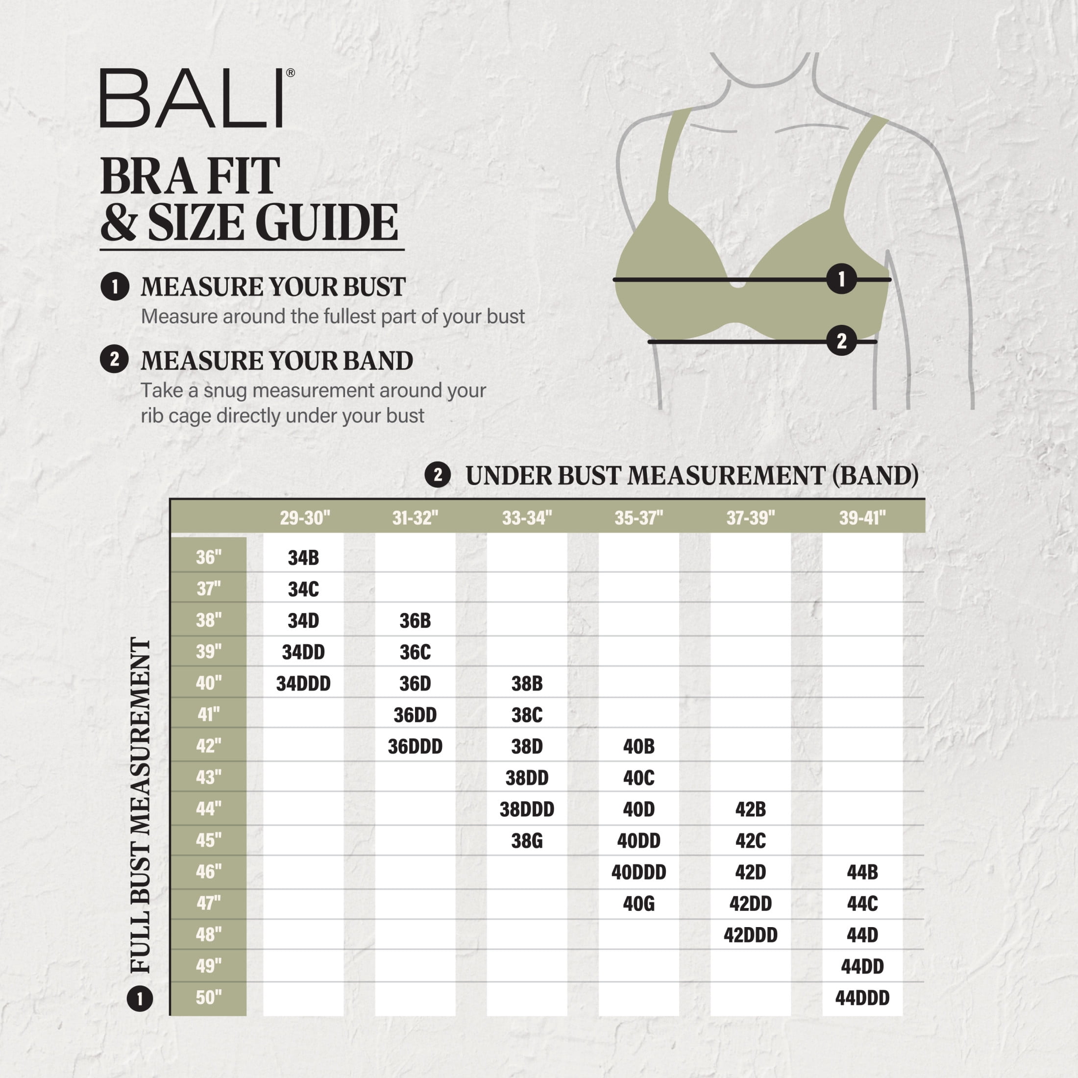 Bali Womens Underwire Bra, Breathe 2-Ply Full-Coverage Bra, Comfortable Padded Push-Up Bra