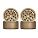 thumbnail image 1 of Llantas de rueda de 1,9 pulgadas, de 4 piezas de aluminio CNC resistente para 1:10 RC Crawler 4 Axial SCX10 D90 D110 Bronce Yotijar Llantas de rueda de coche RC, 1 of 10