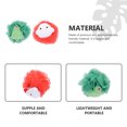 thumbnail image 3 of 2pcs estilo de baño de estilo de navidad flor creativa flexible bola de baño práctico herramienta de ducha, 3 of 6
