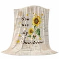 thumbnail image 6 of Sunflower Blanket Soft Cozy Warm Throw Blanket for Couch, Plush Fuzzy Flannel Fleece Blankets for Sofa, Vintage Botanical Bed Blankets Lightweight Gifts for Women, 40"x50", 6 of 9