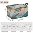 thumbnail image 7 of Yayeee Foldable Storage Basket for Shelves with Handles Waterproof Cloth Bins, Pine Tree Rainbow, 7 of 7
