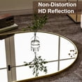 thumbnail image 4 of GRAHMCY 71" x 30.2" Arched Large Full Length Mirror Wall Mounted Floor Mirror with Stand, Gold, 4 of 6